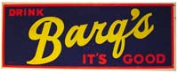 Bargs Root Beer Sign