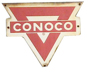 Porcelain Conoco Sign