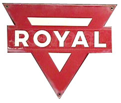 Porcelain Royal Sign