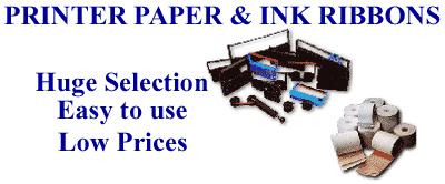 NEW!! Paper  Rolls and Ink Ribbons for Point of Sale Systems by the following manufacturers: Aloha, Autogas, Autovend, Axiohm, Bennett, Citizen, CBM, Datacard, Datatrol, DH Print, Dresser Wayne, EBW Autostik, EMCO Wheaton, Fas-Fax, Gasboy, Gascard, Gilbarco, Hypercom, IBM, Incon, Ithaca Peripherals, Micromas, Schlumberger, Koppens, Techlink, Micros, NCR,Omron, Panasonic, Par, Pertrosmart, Pertro Vend, Petrolsonic, Petrosonic, Radiant, Softsense, Compu-Touch, Redjacket, Remanco, Ryko Code-A-Wash, Sable, Samsung, Sharp, Silent Partner, Squirrel, Star Micronics, Suntronic, Taltek 727 or 757, TEC, Tidel, Tokheim, Touch 'n' Serve, Triton ATM, Veeder Root, Verifone